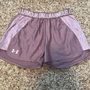 Under armour womens purple/pink shorts